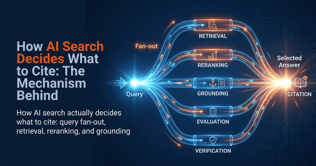 How AI Search Decides What to Cite: The Mechanism Behind AI Answers